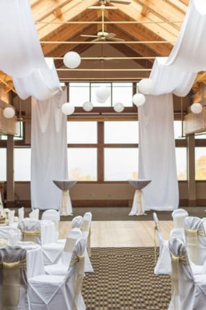 Wedding reception in the king pine room